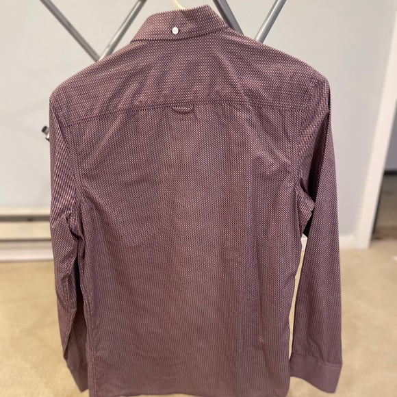 Maroon Nordstrom Small Dress Shirt - Picture 2 of 3